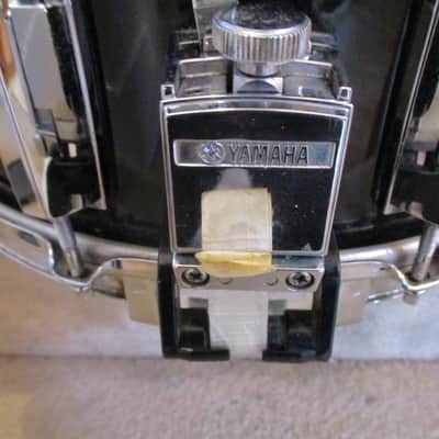 Yamaha Vintage Recording Custom Snare Drum, 14 X 6.5, Black Lacquer, Japan Made - 1983! image 6