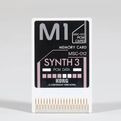 Korg MSC-012 Synth 3 PCM Card for M1