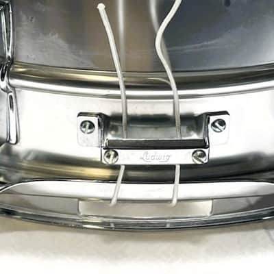 Vintage 63-65 Ludwig No. 404 Acrolite Snare Drum Small Keystone #96514 image 5