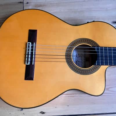 Cordoba 55FCE Thinline Electro Classical Acoustic Guitar Made in Spain 2006 image 2