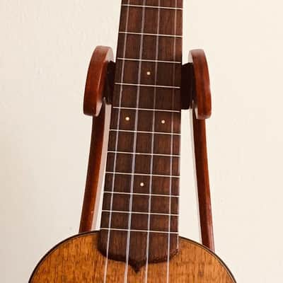 Vintage Martin Style 1K Koa Soprano Ukulele with Case image 3