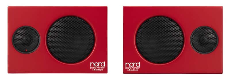 Nord Piano Monitor V2 Active Stereo Speakers (Price is per pair), Red image 1