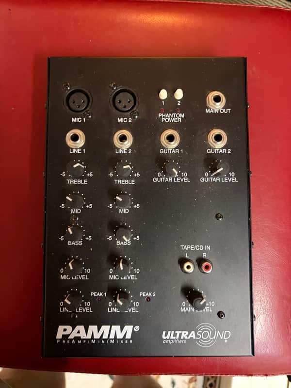 Ultrasound PAMM Preamp Mini Mixer 2000s - Black image 1