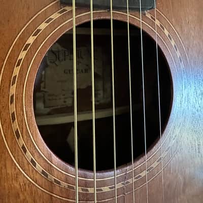 Supertone c. 20”s Supertone Parlor c.20s, Hawaiian style binding 1920’s image 3