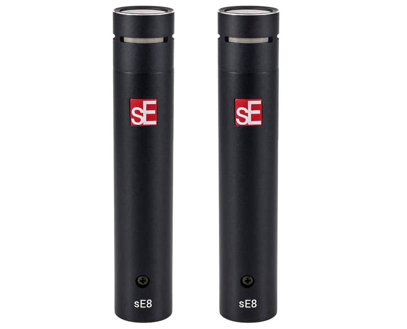 sE Electronics sE8 Stereo Mic Pair w/ Mounting Bar, Shockmounts, Case image 1