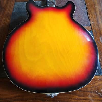 Aria Diamond 5102T semi-hollow double-cut vintage MIJ '70s - sunburst image 6