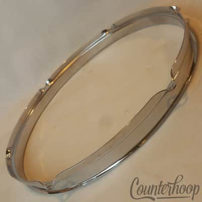 *Rogers Tall-Boy 13"Tom Drum Rim/Hoop Triple Flange Cleveland Holiday Chrome 60s image 2