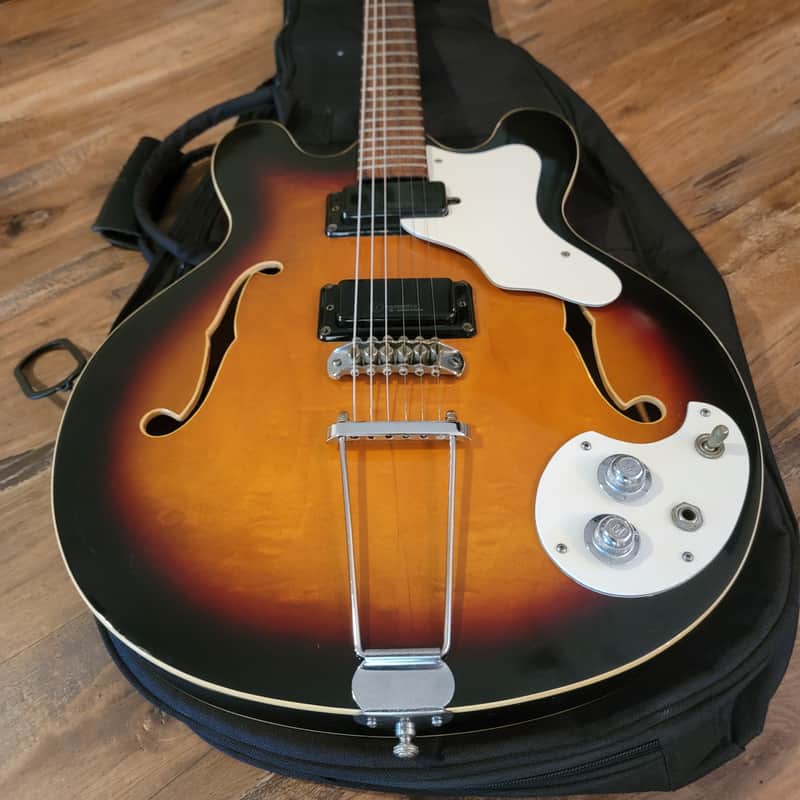 1966 Mosrite Celebrity III 3 Electric Guitar Sunburst All Original Great Condition! image 1