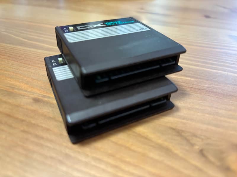 Yamaha DX7 Voice ROM-1 & ROM-2 Data Cartridge Set | Reverb UK