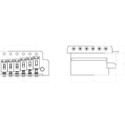 KD By AxLabs 6-Screw Tremolo With Block Saddles - Antique Bronze image 2