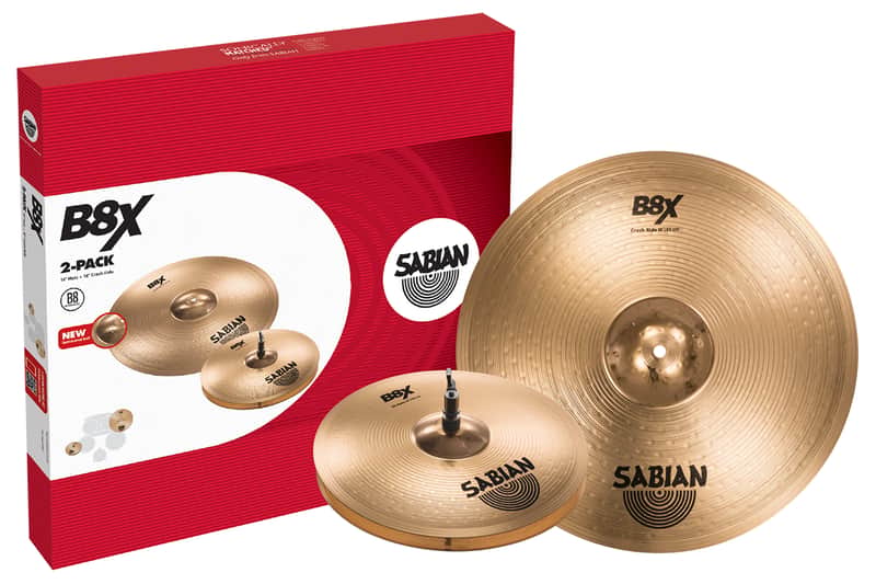 Sabian B8X 2-Pack 14/18" Cymbal Pack image 1