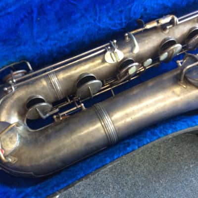 Conn Chu Berry (New Wonder) Professional Baritone Sax 1924 Silver Plate image 2