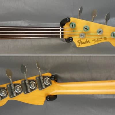 FENDER Jazz Bass JB'62-FL Fretless without inlays 1989 - 3TS Sunburst - Japan Import image 4