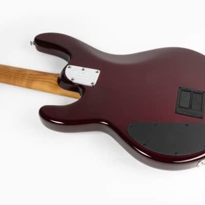 Ernie Ball Music Man StingRay 4 HH Special, Translucent Oxblood / Roasted Maple *ON ORDER ETA  April 2026 image 4