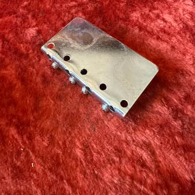 Fender Precision Jazz bass bridge c 1970 - Nickel original vintage USA image 3
