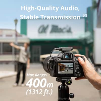 DJI Mic Mini (1 TX + 1 RX), Wireless Lavalier Microphone for iPhone/Camera/Android, Ultralight, Detail-Rich Audio, Noise Cancelling, Automatic Limiting, Vlog, Streaming, 400m Transmission image 2