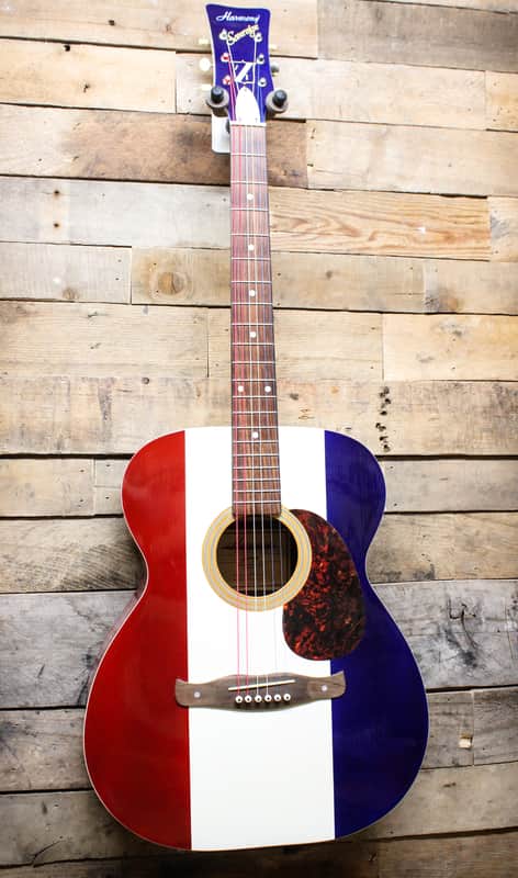 Harmony Sovereign 01016 Buck Owens Red White & Blue Reissue Acoustic Guitar image 1