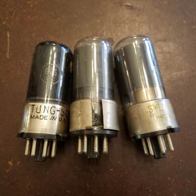 Raytheon etc. ONE (1) 6V6GT Beam Power AT1000 TESTED Vacuum Tubes greyglass metal base 6V6 Audio 1940-1946 image 2