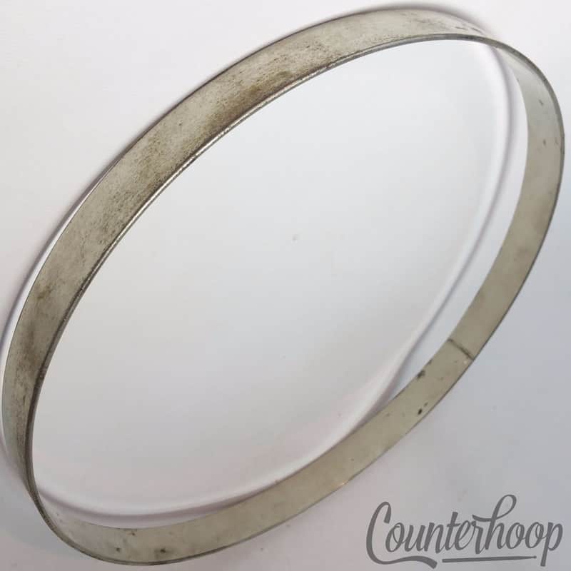 Leedy 11 1/8"Tom Batter/Resonant Drum Rim/Hoop Nickel Straight Stick Chopper USA image 1