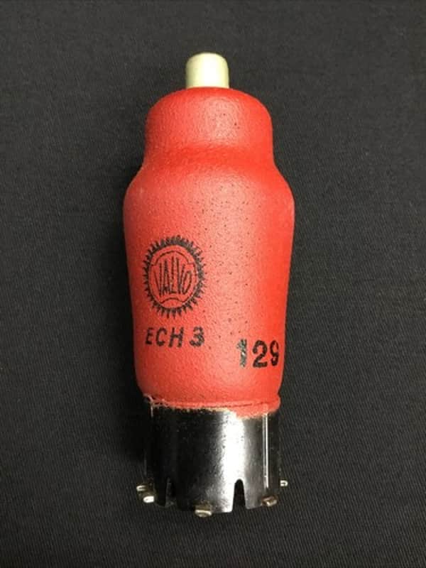 VALVO ECH3 Coke Bottle Red Paint TRIODE-HEXODE Vintage VACUUM TUBE 1.4575-D image 1
