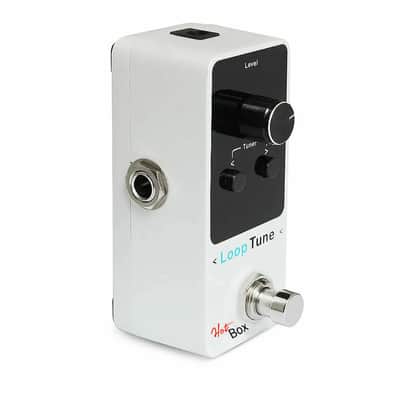 Hot Box Loop Tune Looper/Tuner Pro Pedal + Cube Tune Foot Controller. 9 Loops 40 Min Record-In WhiteHot Box Pedals Loop Tune + image 4