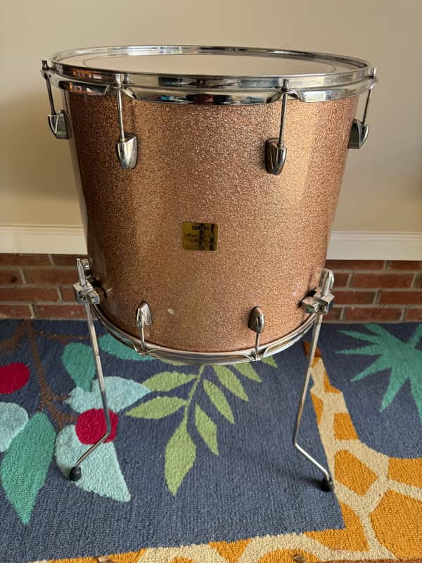 Yamaha Maple Custom Absolute 18inch Floor Tom Drum Champagne Sparkle