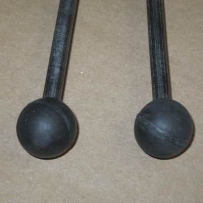 new old stock Gambal Manufacturing GPMR (UG13GPMRX) Percussive Keyboard Mallets (for xylophones and glockenspiels) Black Hard Rubber Ball Heads with Black Synthetic Shafts (with original packaging) from 1990s to early 2000s image 13
