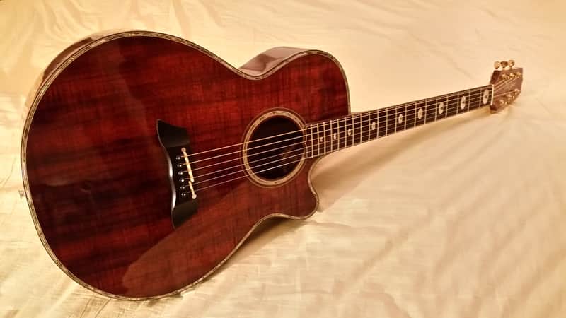 Takamine LIMITED EDITION 1991 red koa | Reverb