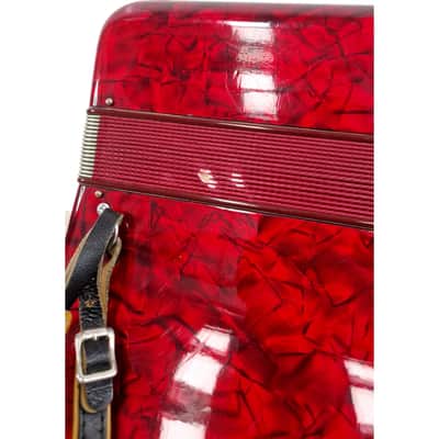 Marinucci 120 - Accordion - Red - Refurbished w/ Hard Case image 15