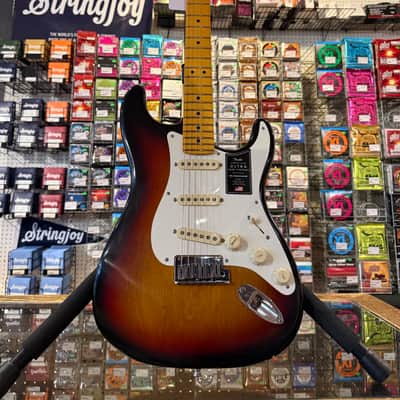 Fender American Ultra Luxe Vintage '50s Stratocaster - Three Tone Sunburst with Fender Deluxe Hardshell Case image 1