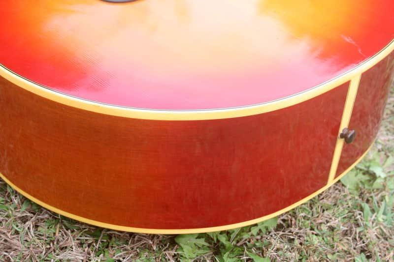 Greco Canda 404 J200 style guitar 1973 Sunburst+Hard Case | Reverb