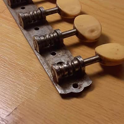 Harmony Silvertone * Unbranded Mandolin A-Style Tuning Machine Strip (Treble Side only) image 12