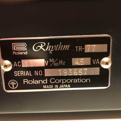 Roland TR-77 Rhythm 77 1970s - Black image 7