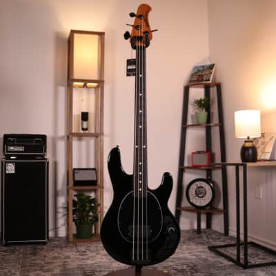 MusicMan DarkRay 4 Electric Bass - Ebony Fingerboard, Obsidian Black image 14
