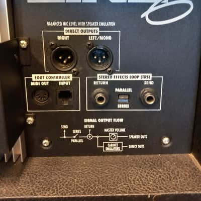 Line 6 Flextone HD 300-Watt Stereo Digital Modeling Guitar Amp Head 1998 - 2000 - Black / Red image 12