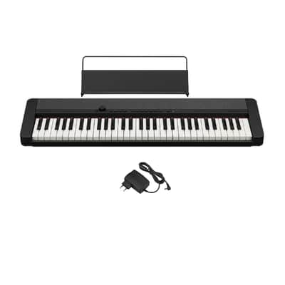 Casio Casiotone CT-S1 61-Key Touch Response Portable Keyboard (Black) Bundle with Stand and Bench (3 Items) image 4
