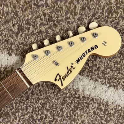 RARE! 2006-2008 Fender Japan MG-73 MH/CO Mustang Reissue Olympic White OWH Competiton Line Matching Headstock MIJ image 4