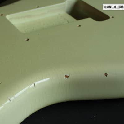 Fender Custom Shop 1960 Stratocaster Body - 2001 Relic Aged Olympic White image 9