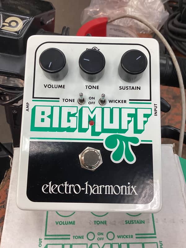 Electro-Harmonix Big Muff Pi with Tone Wicker Distortion / Sustainer 2008 - Present - White / Black / Green image 1