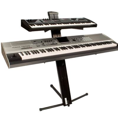 Ultimate Support APEX AX-48 Pro 2-Tier Column Keyboard Stand Black PROAUDIOSTAR image 4