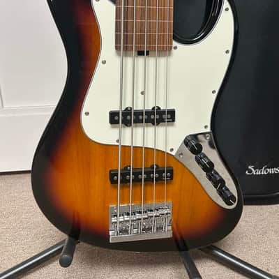 Sadowsky MetroExpress J/J 5 String Bass Fretless w/Lines Tobacco Sunburst image 2