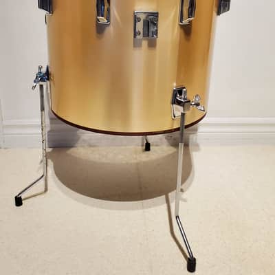 6PC VTG 1970's PEARL 22x14,16x16, 16,15,14,13 Gold Satin "Phenolic"  Concert/Power Drum Kit - Gorgeous Clean A+ image 16