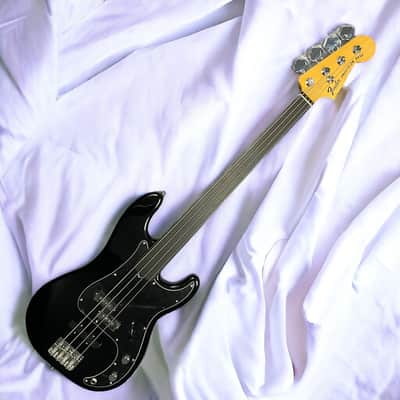 Fender Tony Franklin Unlined Fretless Precision, Black / Ebony *IN STOCK* image 2