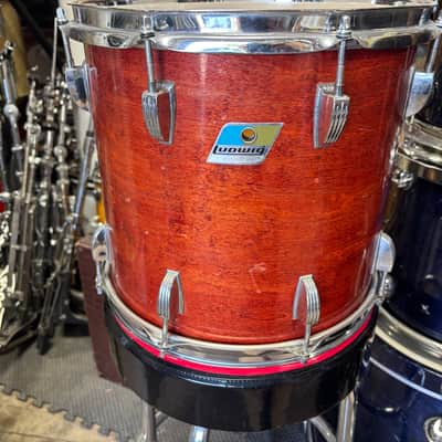 Ludwig Mahogany 1970s 13 inch Tom Drum image 1