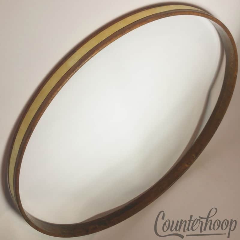 *Leedy 26" Bass Drum Hoop/Rim WMP 1-Ply Solid Maple Walnut Stain Vintage 20s USA image 1