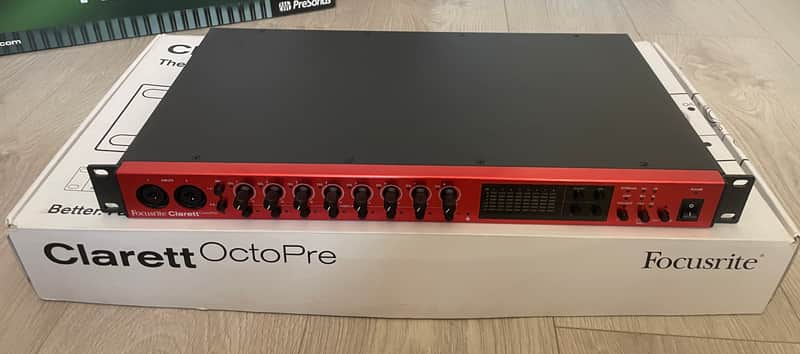 Focusrite Clarett OctoPre 8-Channel Mic Preamp with ADAT I/O 2017 - Present - Red image 1