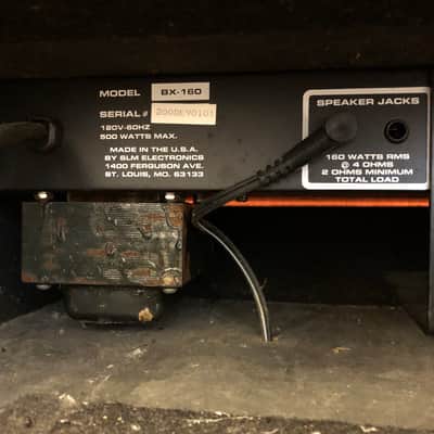 Crate BX-160 160W 1x15" Bass Combo Black Carpet 1992 image 6