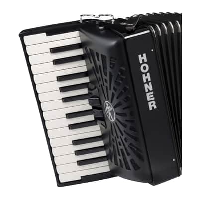 Hohner Bravo II 48 Chromatic Piano Key Accordion Black (BR48BLK) image 5
