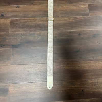 Couch Paisley Ivory Guitar Strap 2024 - Vegan Leather image 1