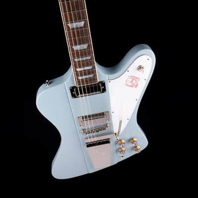 Epiphone 1963 Firebird V Frost Blue with Case - Demo image 3